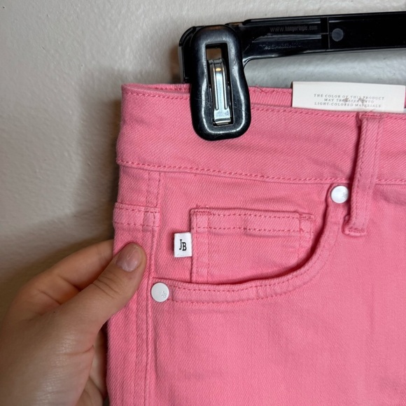 NWT Judy Blue High Rise Tummy Control Bubblegum Pink Denim Shorts - Picture 4 of 11